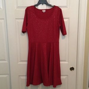 Red XL LuLaRoe Nicole Dress